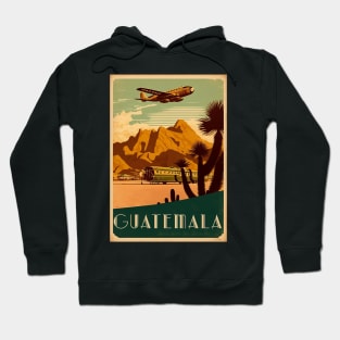 Guatemala Vintage Travel Art Poster Hoodie